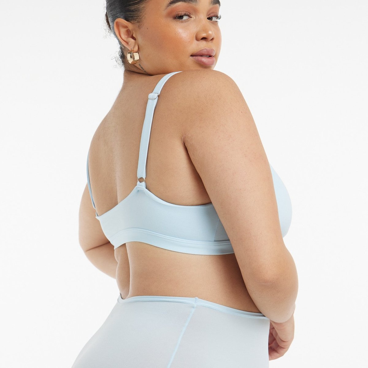 Triangle Bralette - Super Stretch - Sky Blue - Peach Underwear