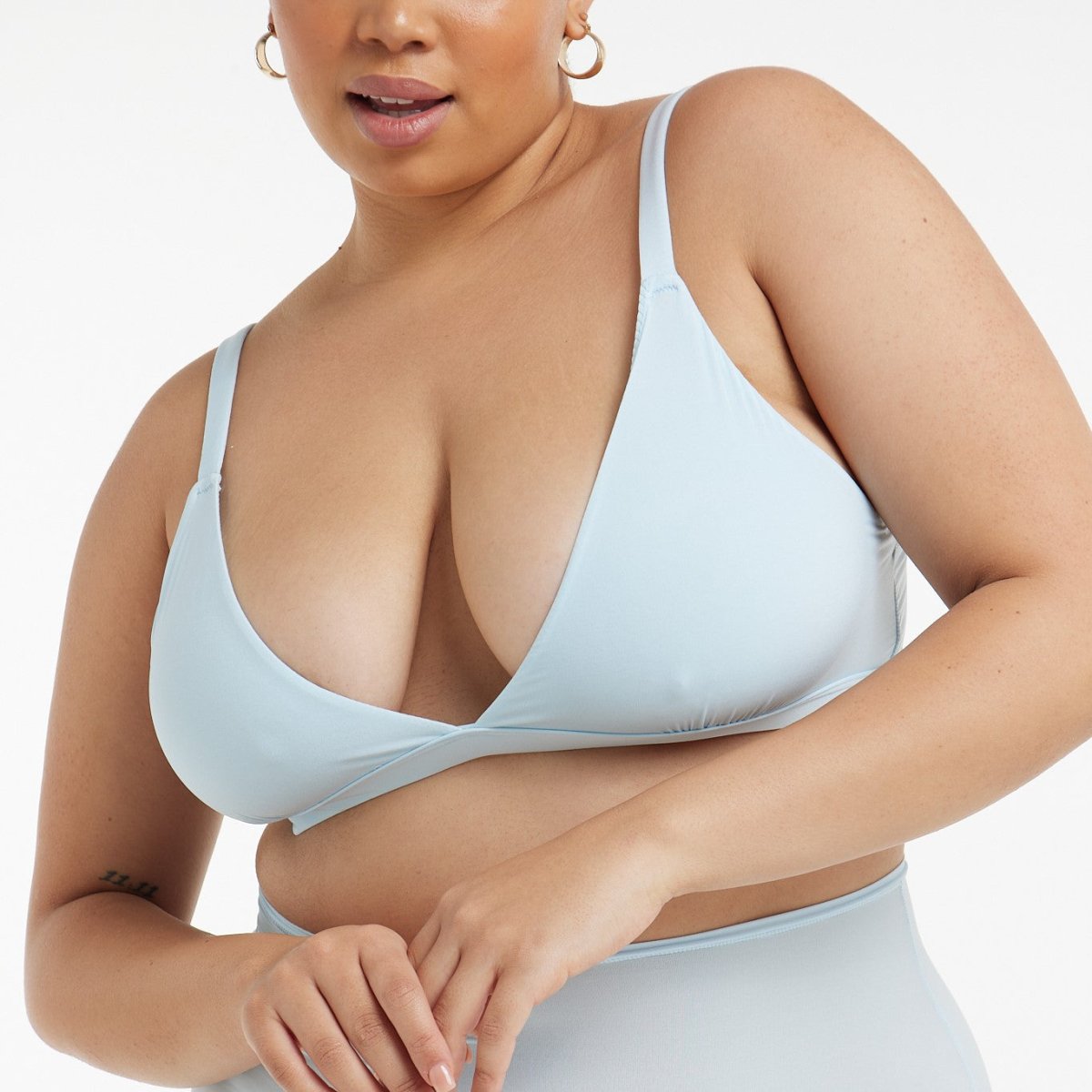 Triangle Bralette - Super Stretch - Sky Blue - Peach Underwear