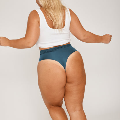 High-Rise Thong - Seamless Ultrasmooth - Neptune