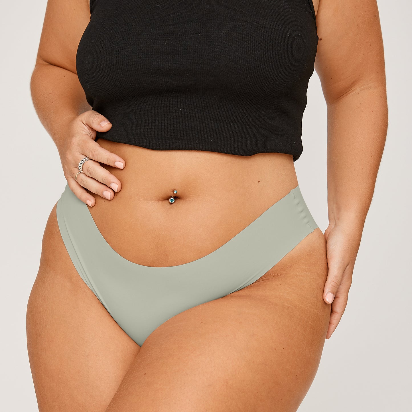 Original-Rise Cheeky - Seamless Ultrasmooth - Moss