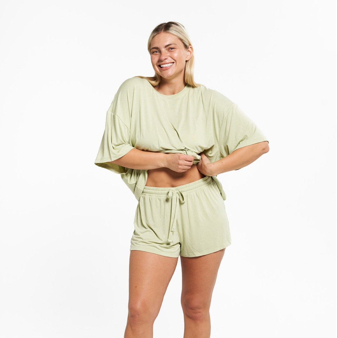 Oversized Sleep Shirt - Aloe
