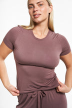 Sleep Short Sleeve - Peppercorn