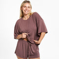 Oversized Sleep Shirt - Peppercorn