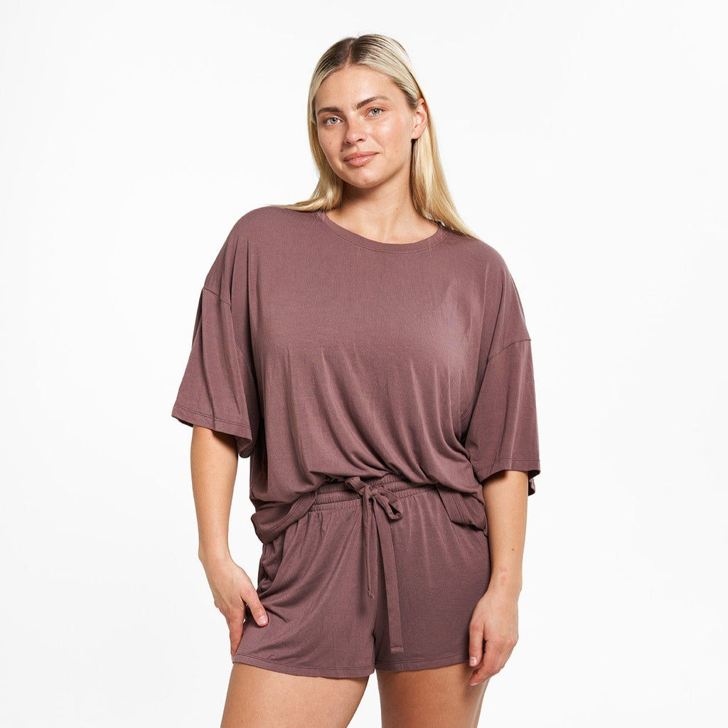 Oversized Sleep Shirt - Peppercorn