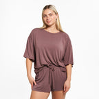 Oversized Sleep Shirt - Peppercorn