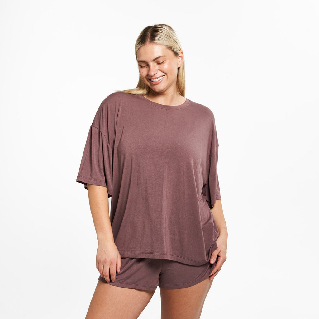 Oversized Sleep Shirt - Peppercorn