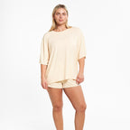 Oversized Sleep Shirt - Vanilla