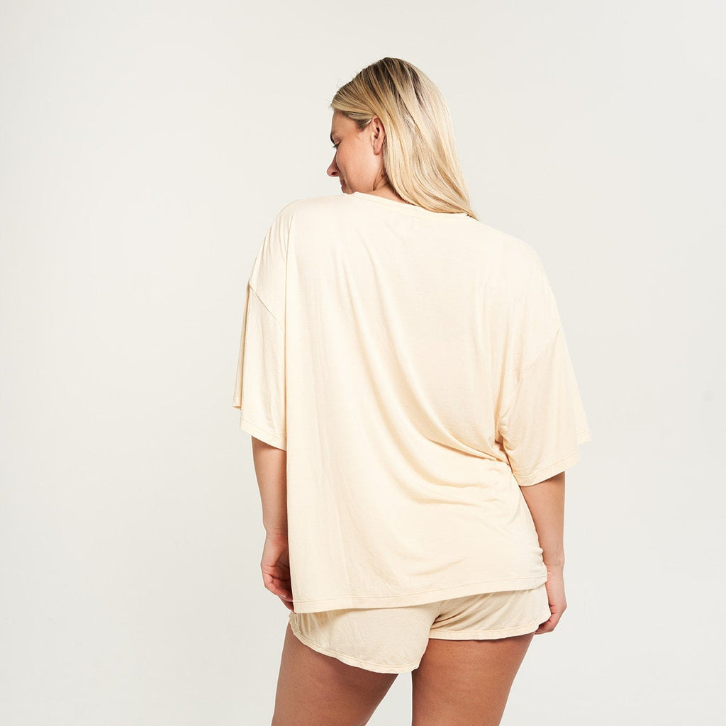 Oversized Sleep Shirt - Vanilla