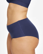High-Rise Bikini - Seamless Cotton - Ink