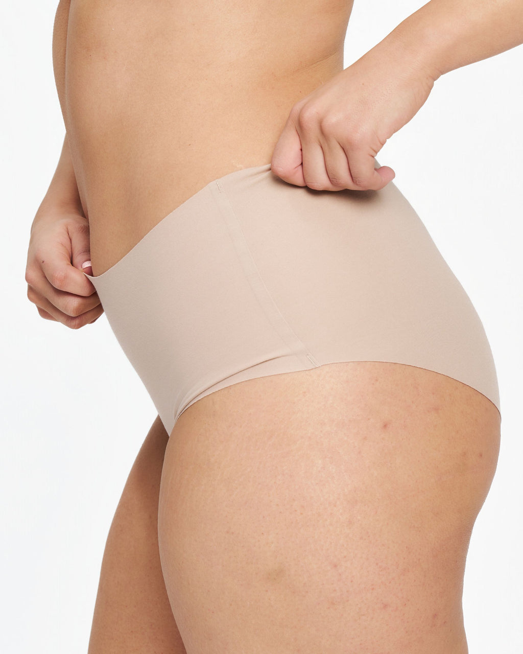 High-Rise Bikini - Seamless Cotton - Latte