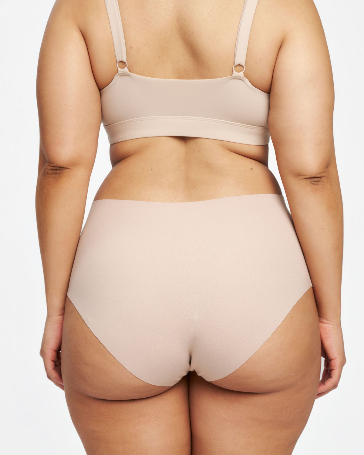High-Rise Bikini - Seamless Cotton - Latte