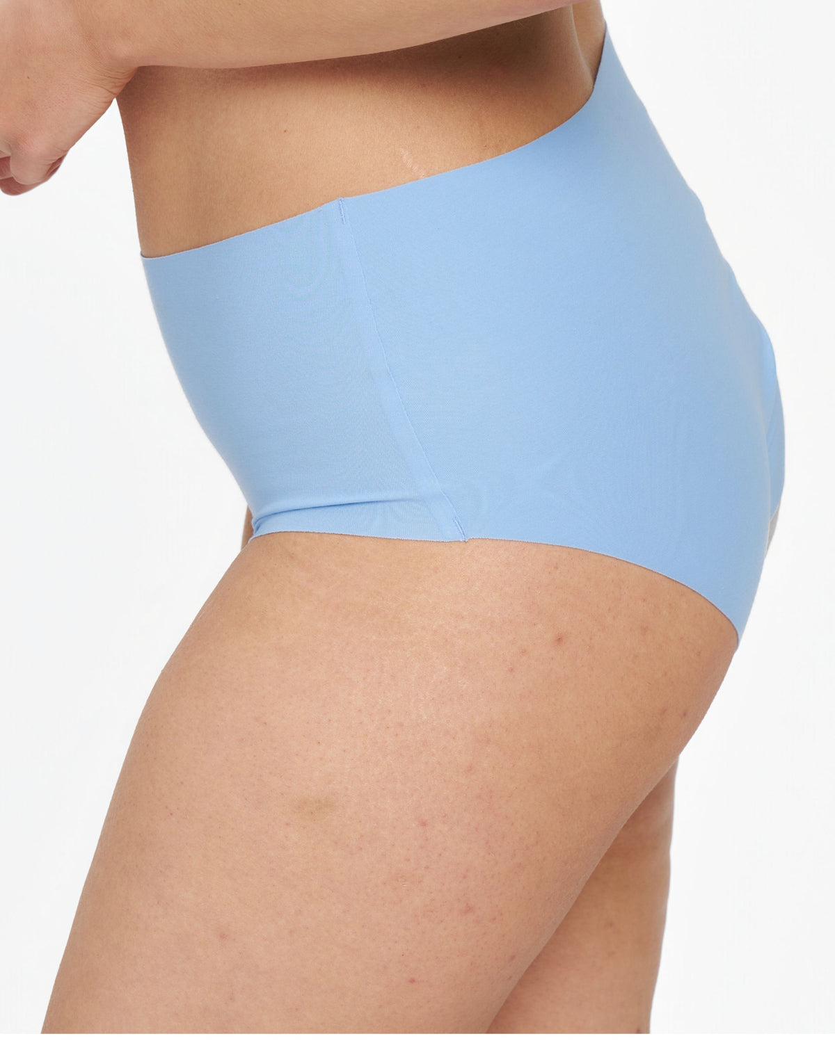 High-Rise Bikini - Seamless Cotton - Sky