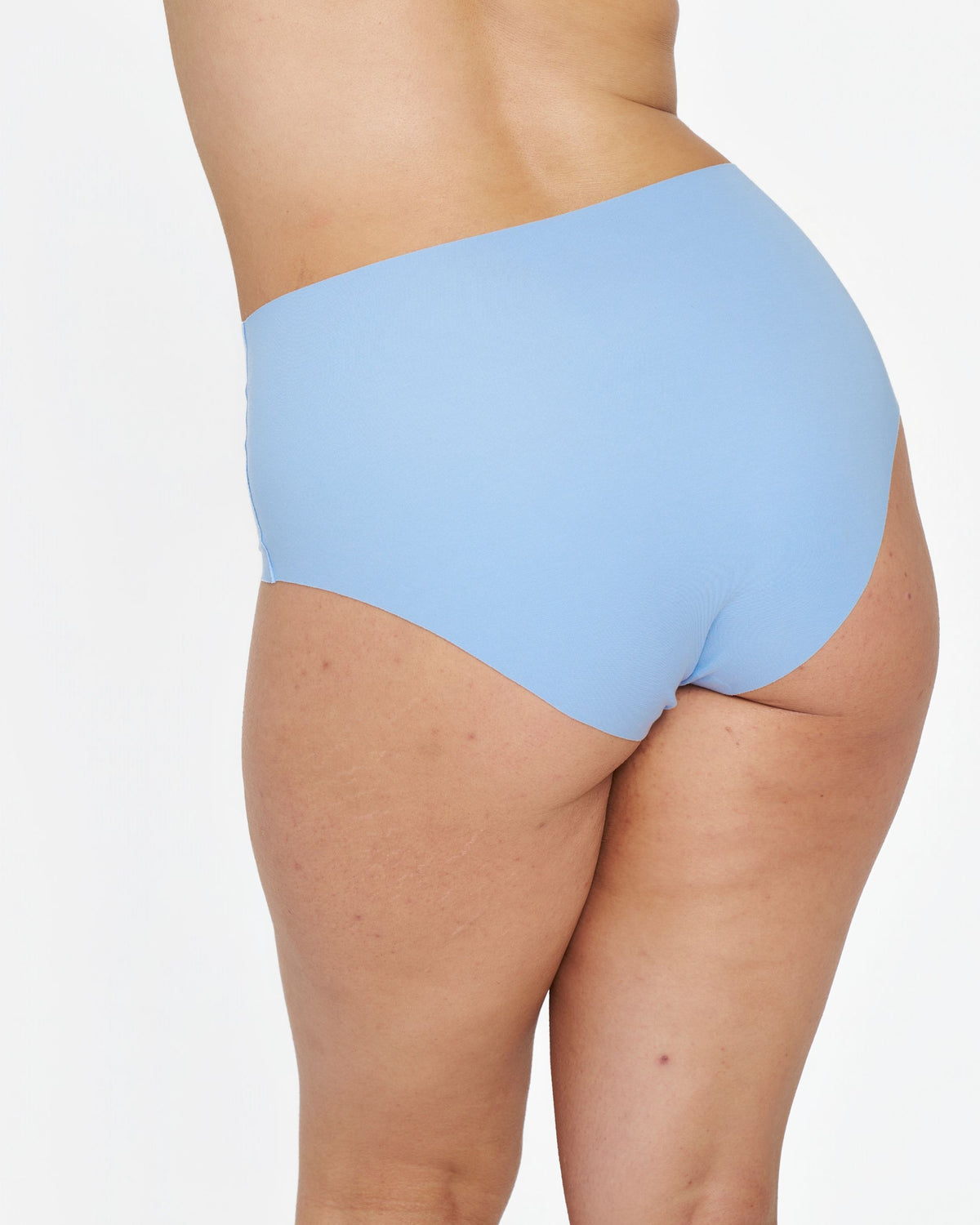High-Rise Bikini - Seamless Cotton - Sky