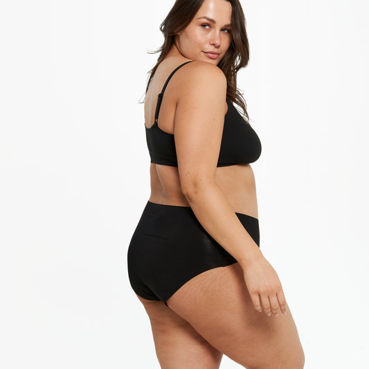 High-Rise Bikini - Seamless Eco - Black