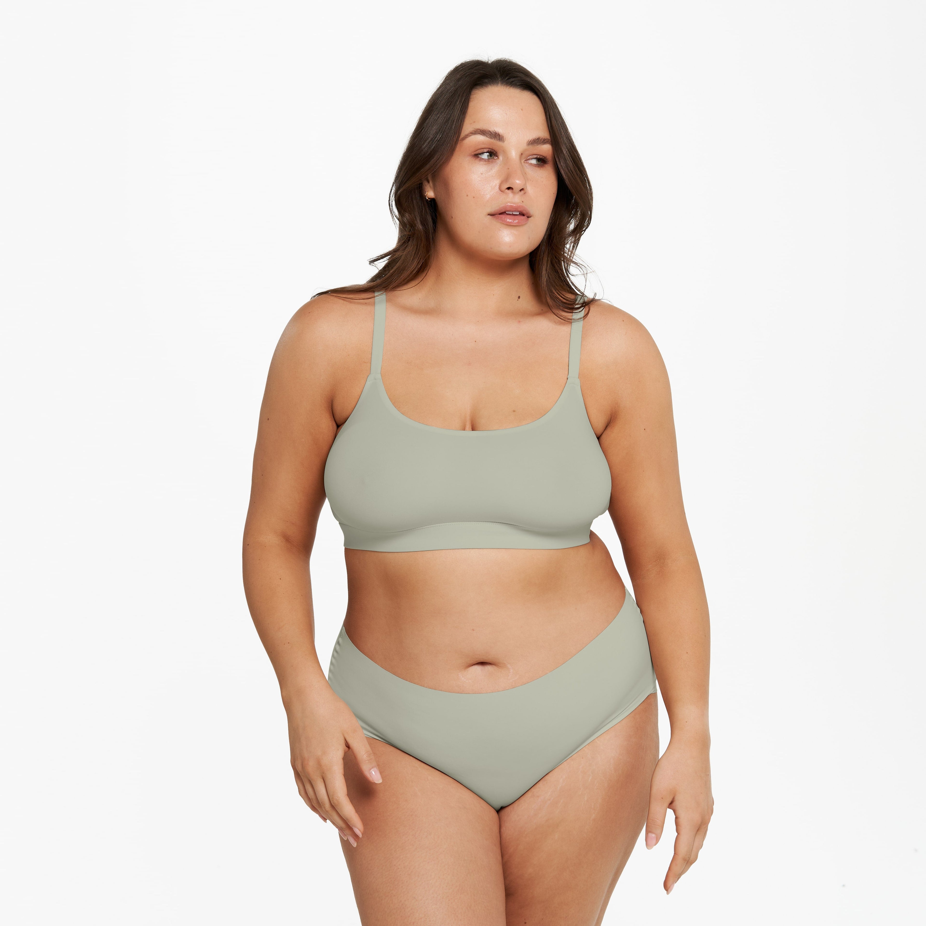 High-Rise Bikini Brief - Seamless Ultrasmooth 2.0 - Moss