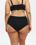 High-Rise Cheeky - Seamless Cotton - Black