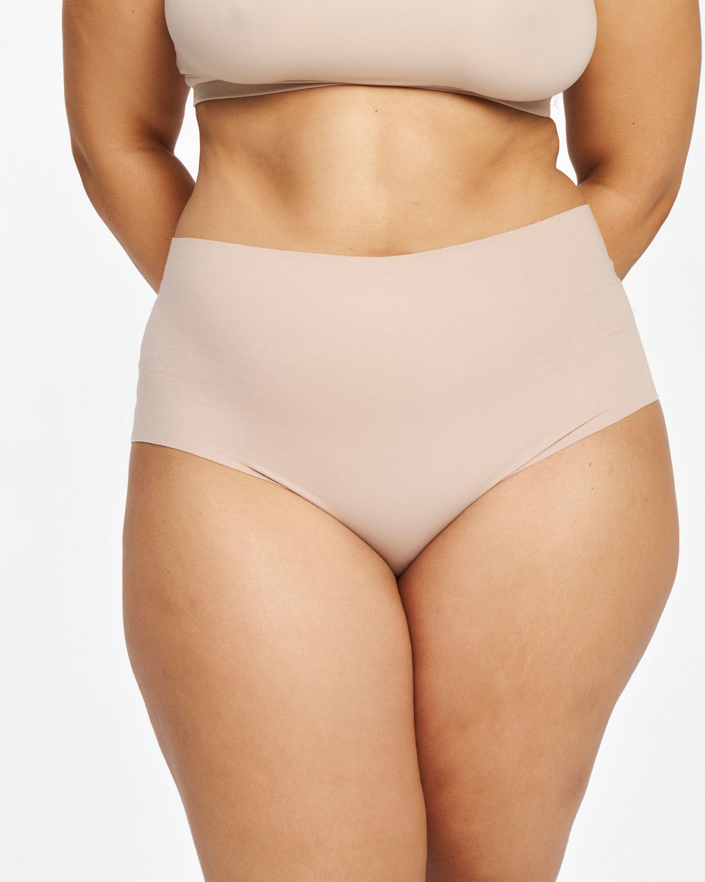 High-Rise Cheeky - Seamless Cotton - Latte