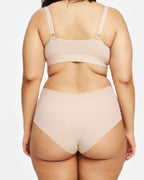 High-Rise Cheeky - Seamless Cotton - Latte