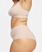 High-Rise Cheeky - Seamless Cotton - Latte