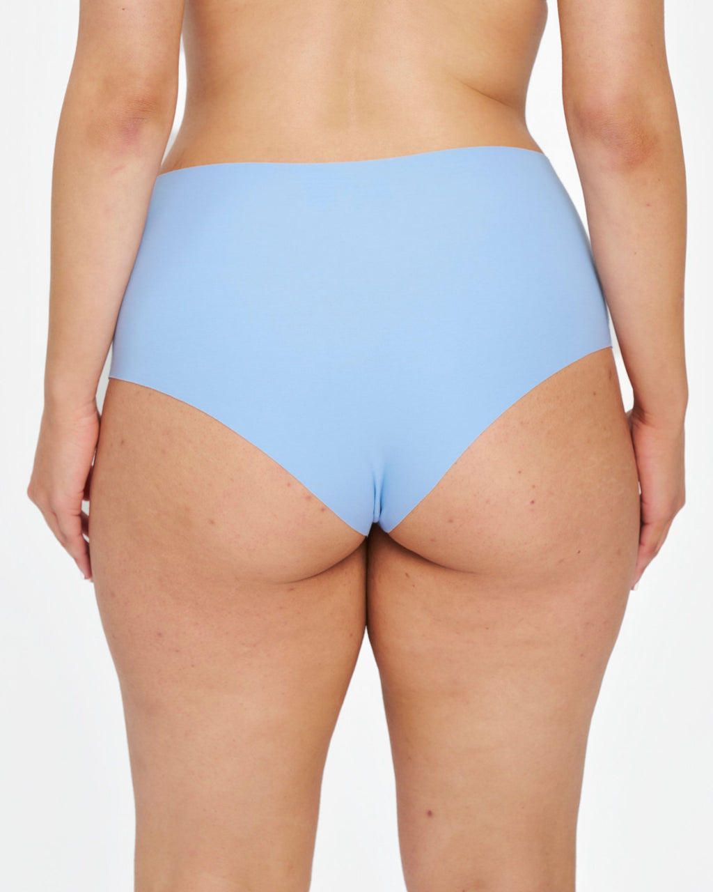 High-Rise Cheeky - Seamless Cotton - Sky