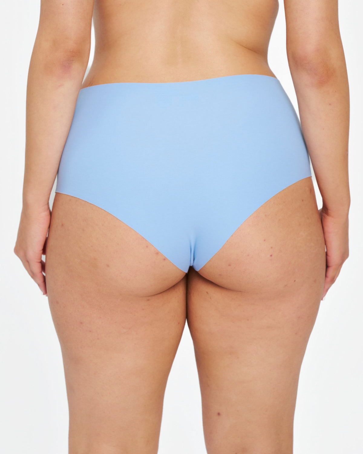 High-Rise Cheeky - Seamless Cotton - Sky