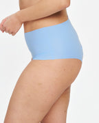 High-Rise Cheeky - Seamless Cotton - Sky