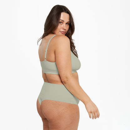 High-Rise Thong - Seamless Ultrasmooth 2.0 - Moss