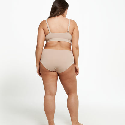 High-Rise Bikini Brief - Seamless Ultrasmooth - Latte