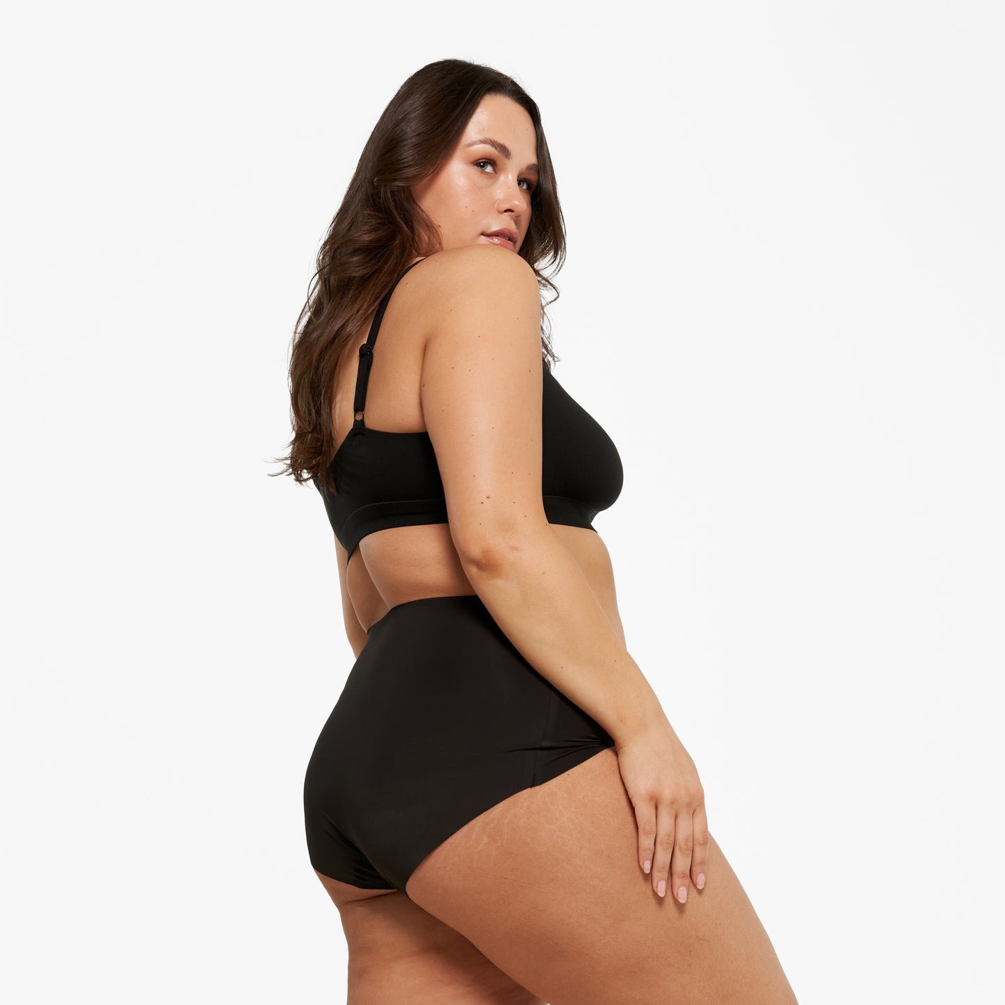 High-Rise Full Brief - Seamless Ultrasmooth - Black