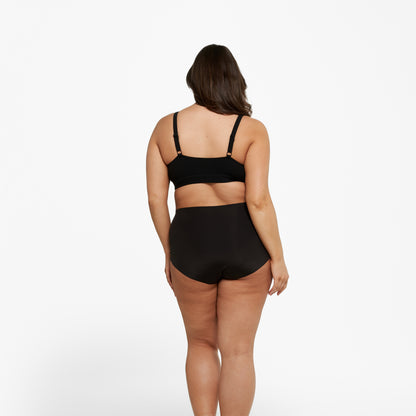 High-Rise Full Brief - Seamless Ultrasmooth - Black
