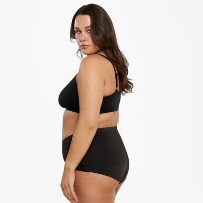 High-Rise Full Brief - Seamless Ultrasmooth - Black
