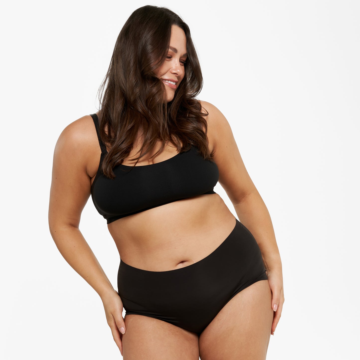 High-Rise Full Brief - Seamless Ultrasmooth - Black