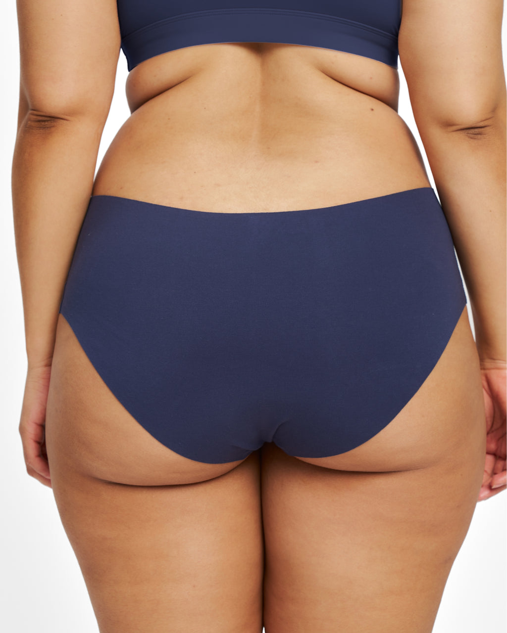 Mid-Rise Bikini - Seamless Cotton - Ink