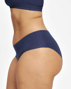 Mid-Rise Bikini - Seamless Cotton - Ink