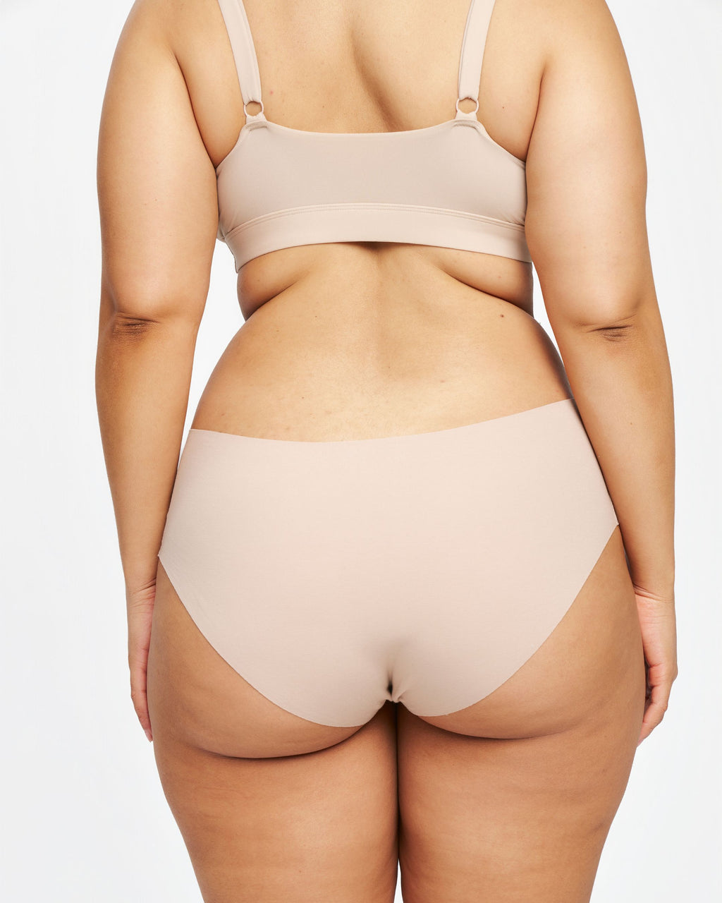 Mid-Rise Bikini - Seamless Cotton - Latte