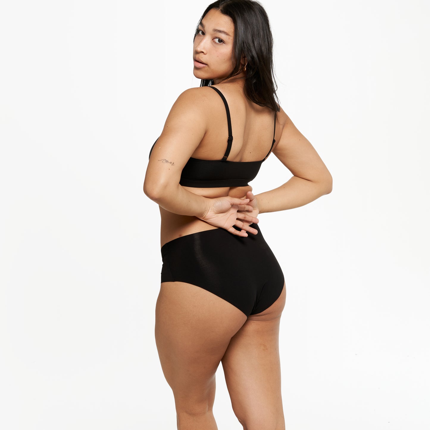 Mid-Rise Bikini - Seamless Eco - Black