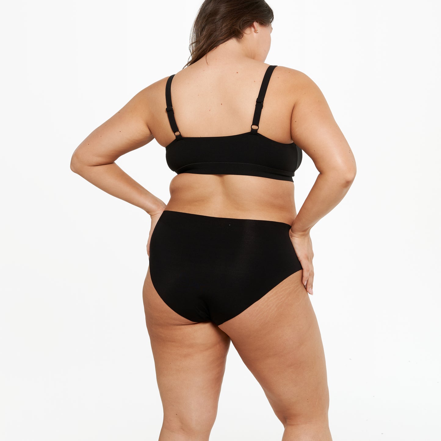 Mid-Rise Bikini - Seamless Eco - Black