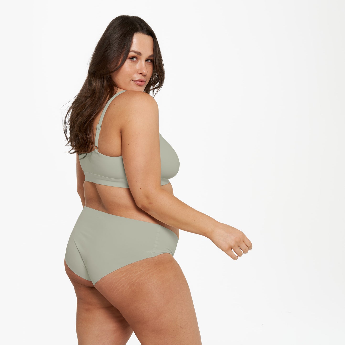 Mid-Rise Bikini Brief - Seamless Ultrasmooth 2.0 - Moss