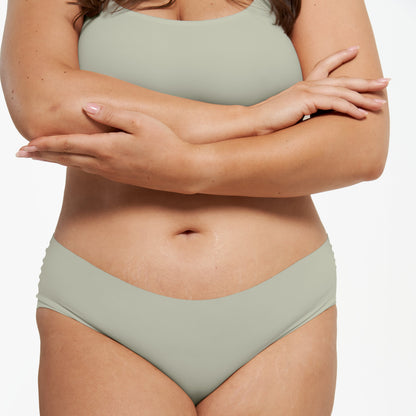 Mid-Rise Bikini Brief - Seamless Ultrasmooth 2.0 - Moss