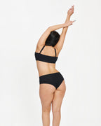 Mid-Rise Cheeky - Seamless Cotton - Black