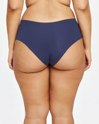 Mid-Rise Cheeky - Seamless Cotton - Ink