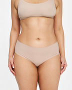 Mid-Rise Cheeky - Seamless Cotton - Latte