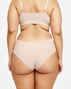 Mid-Rise Cheeky - Seamless Cotton - Latte