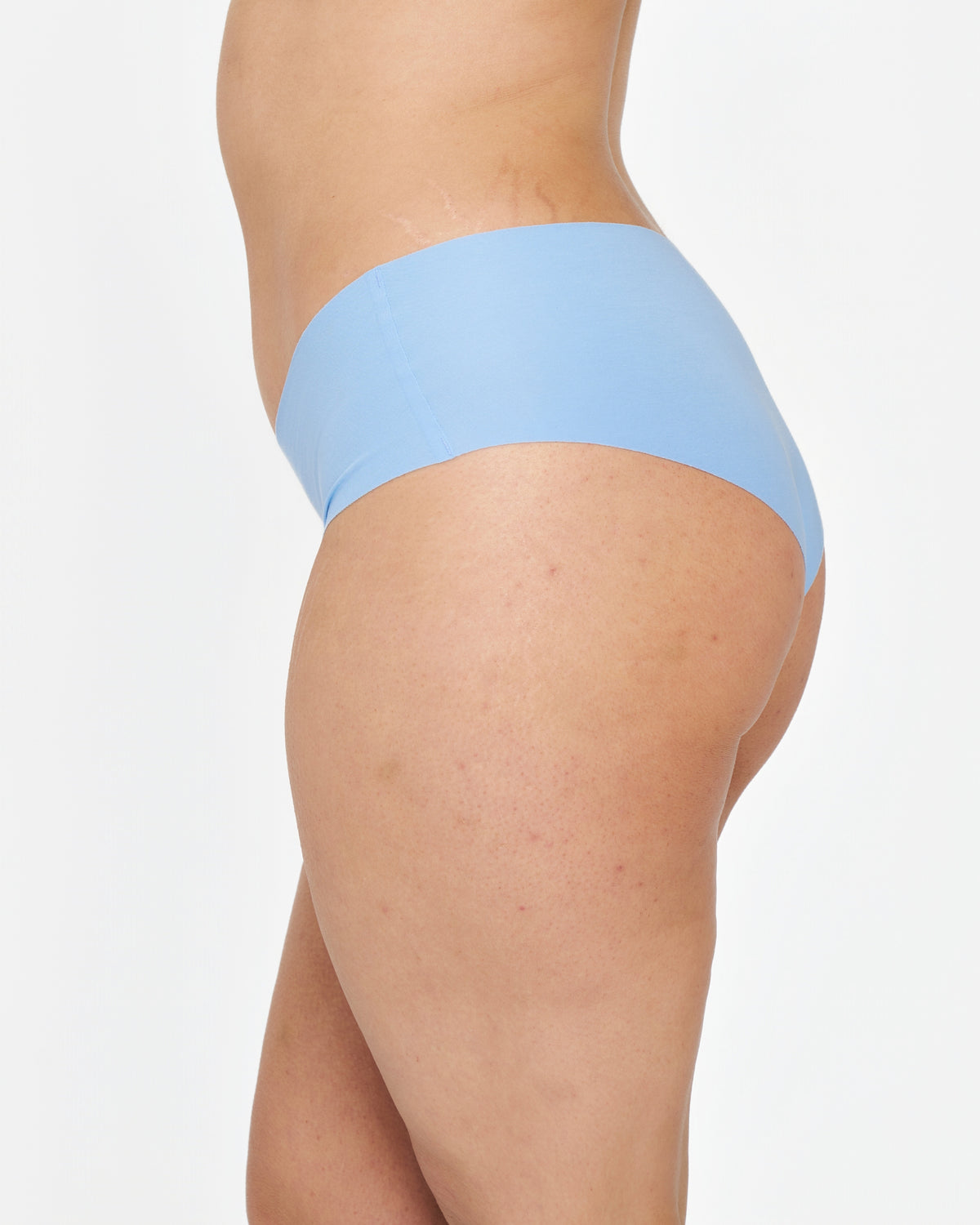 Mid-Rise Cheeky - Seamless Cotton - Sky
