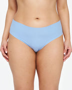 Mid-Rise Thong - Seamless Cotton - Sky