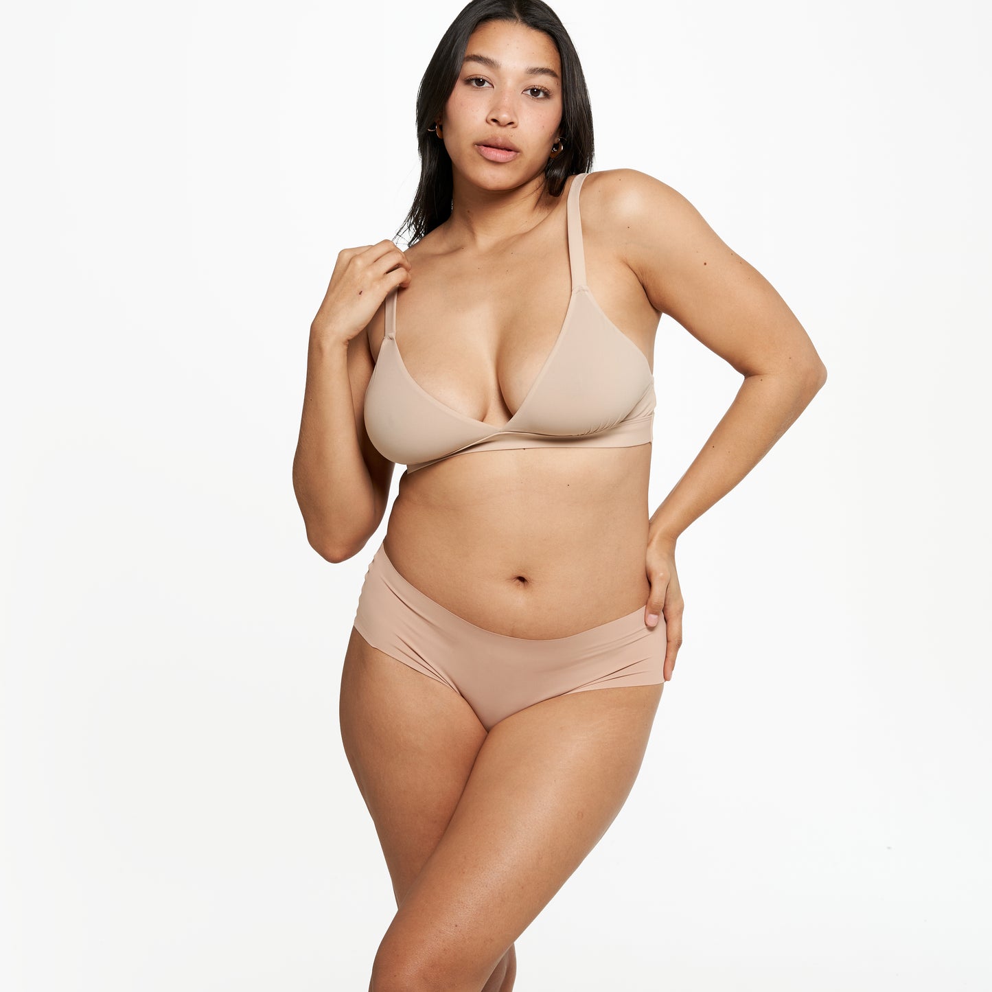 Mid-Rise Bikini Brief - Seamless Ultrasmooth - Latte