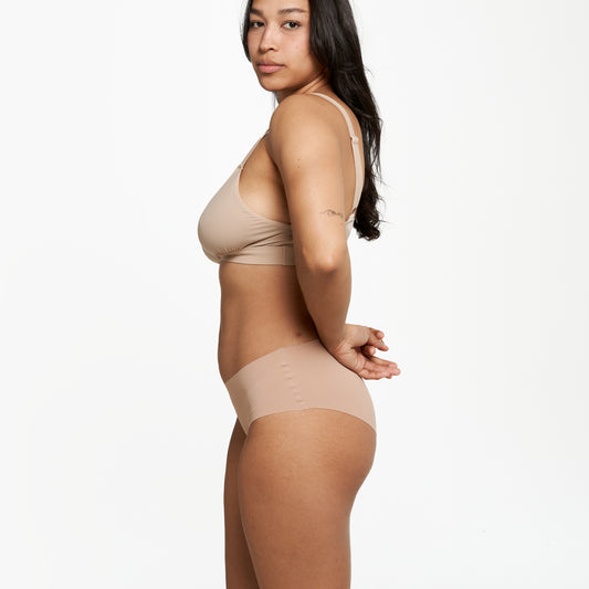 Mid-Rise Bikini Brief - Seamless Ultrasmooth - Latte