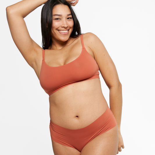 Mid-Rise Bikini Brief - Seamless Ultrasmooth - Spice