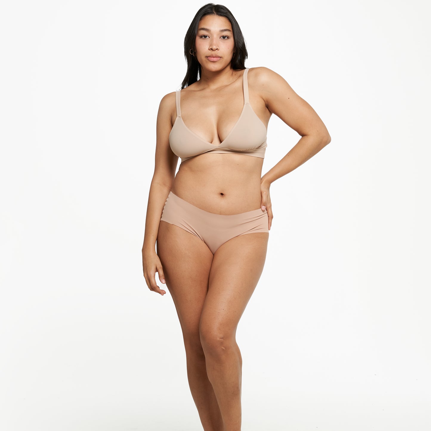 Mid-Rise Bikini Brief - Seamless Ultrasmooth - Latte