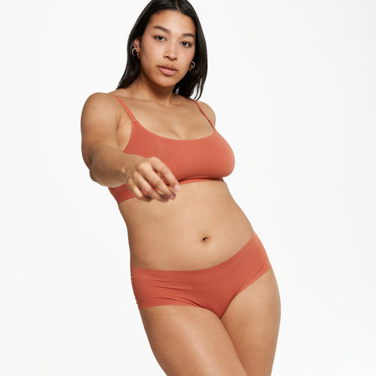 Mid-Rise Cheeky - Seamless Ultrasmooth - Spice